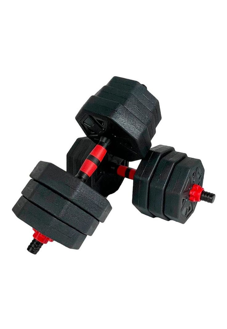 Mancuernas Ajustables Set 20kg 3 En 1 + Barra + Kettlebell-2
