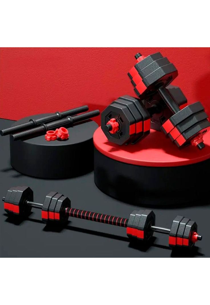 Mancuernas Ajustables Set 20kg 3 En 1 + Barra + Kettlebell-5