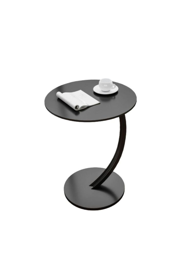 Mesa Redonda Living Lateral, Mesa Auxiliar diseno marmol Chic Home