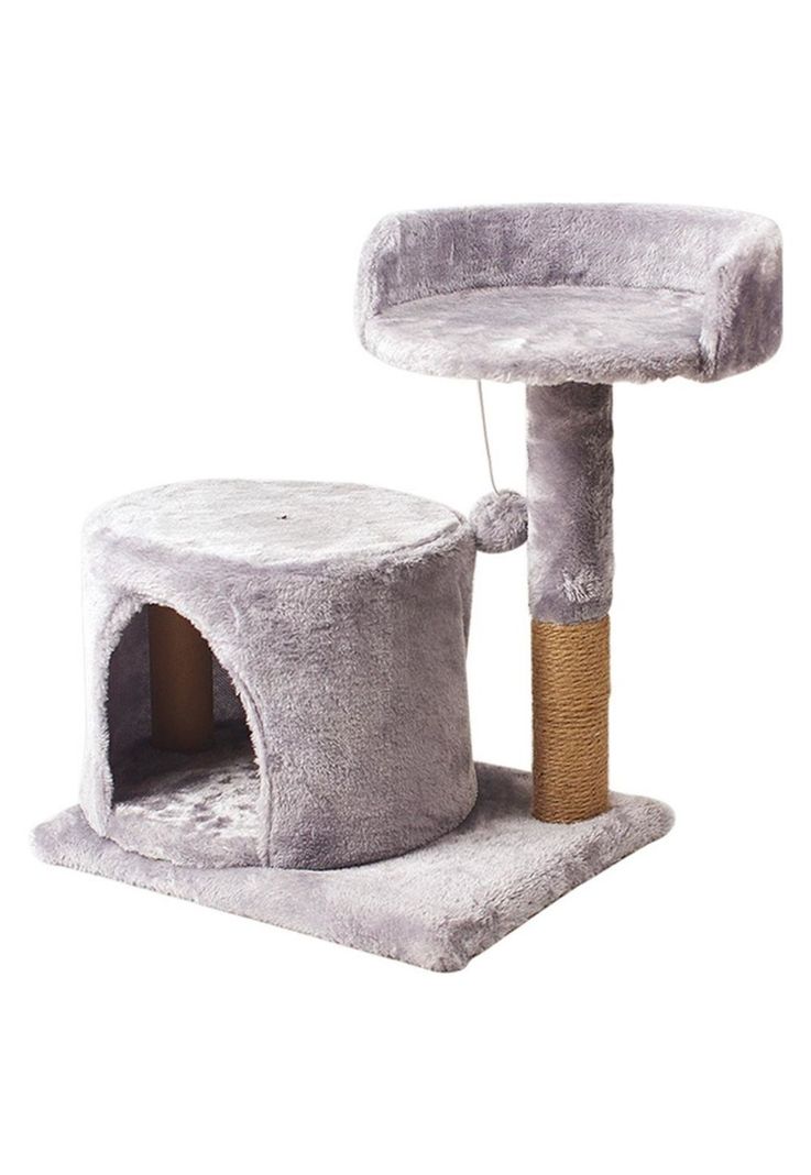 Rascador de Gatos 2 Niveles + Casita MD-01-0