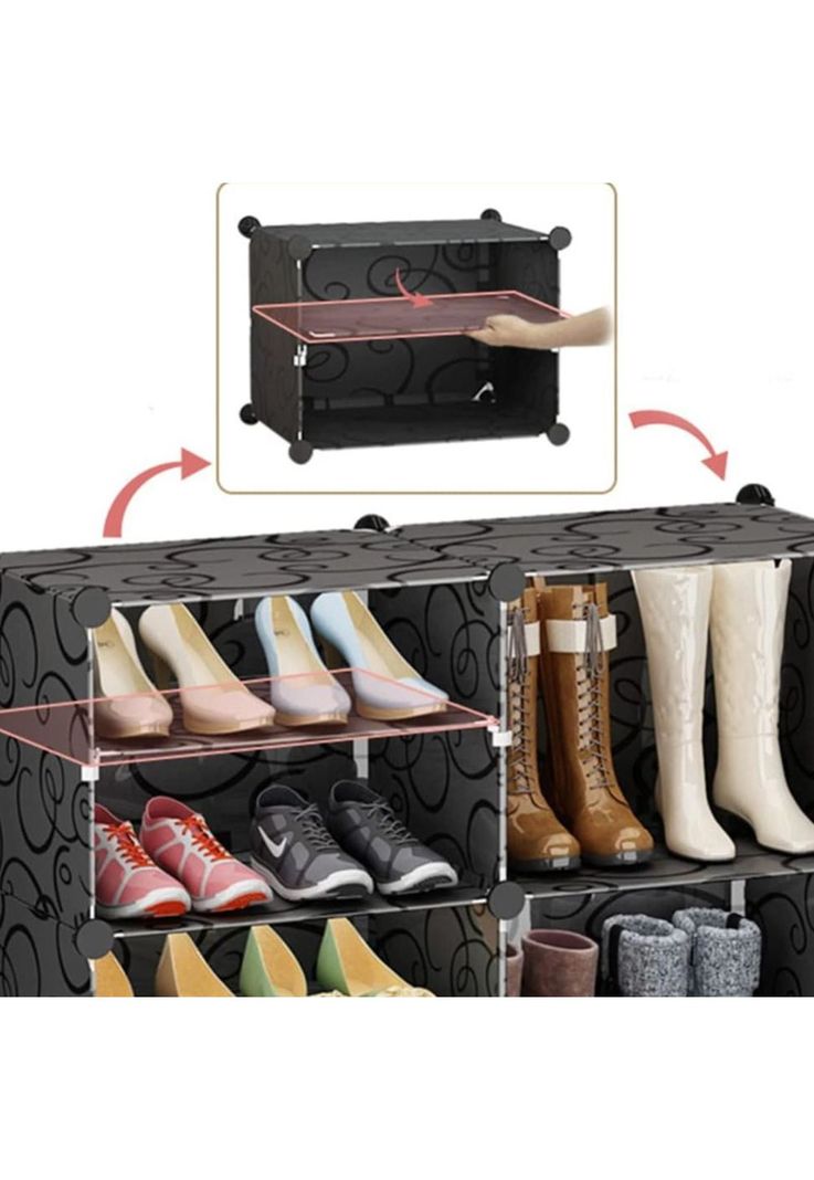 Zapatero Organizador De Zapatos Armable Combinación Libre 4 modulos-5