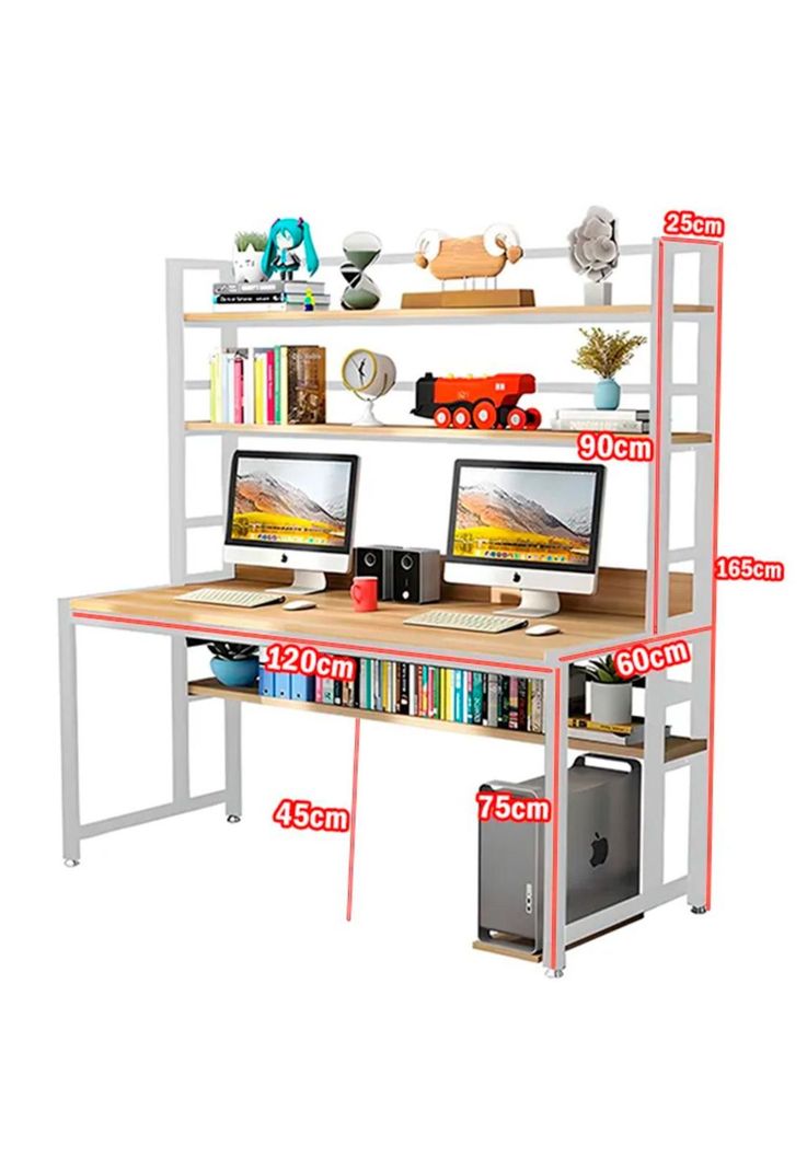 Escritorio Mesa Estructura Metálico 120x60x75x175-2