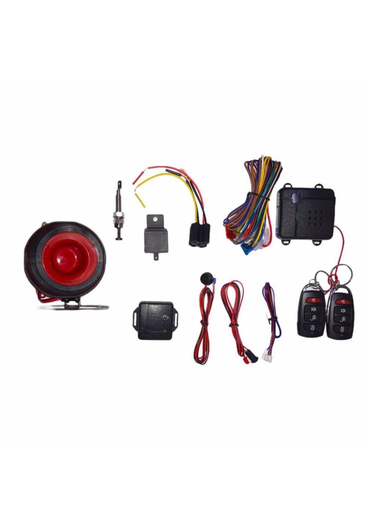 Kit Alarma De Auto Sistema Robos Seguridad 2 Mandos Premium-1