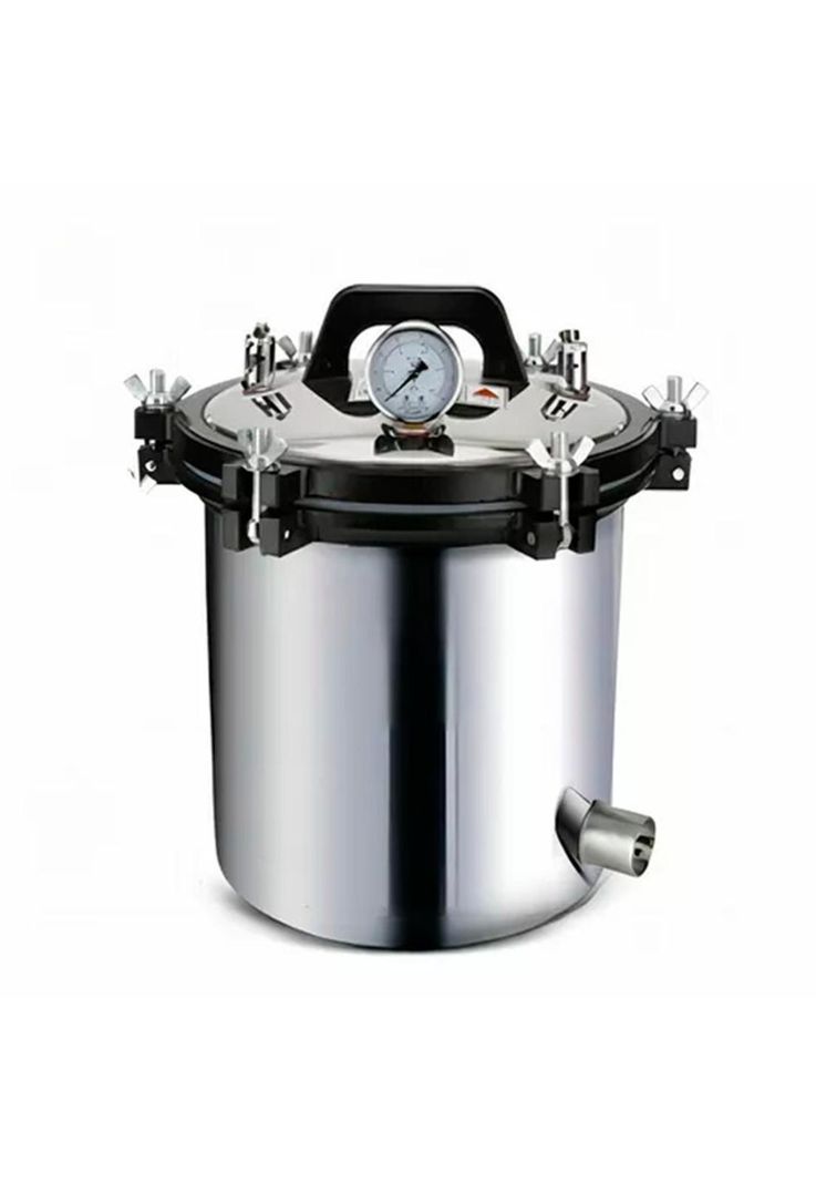 Esterilizador Autoclave Vapor Presion Acero Inoxidable 18L Plata