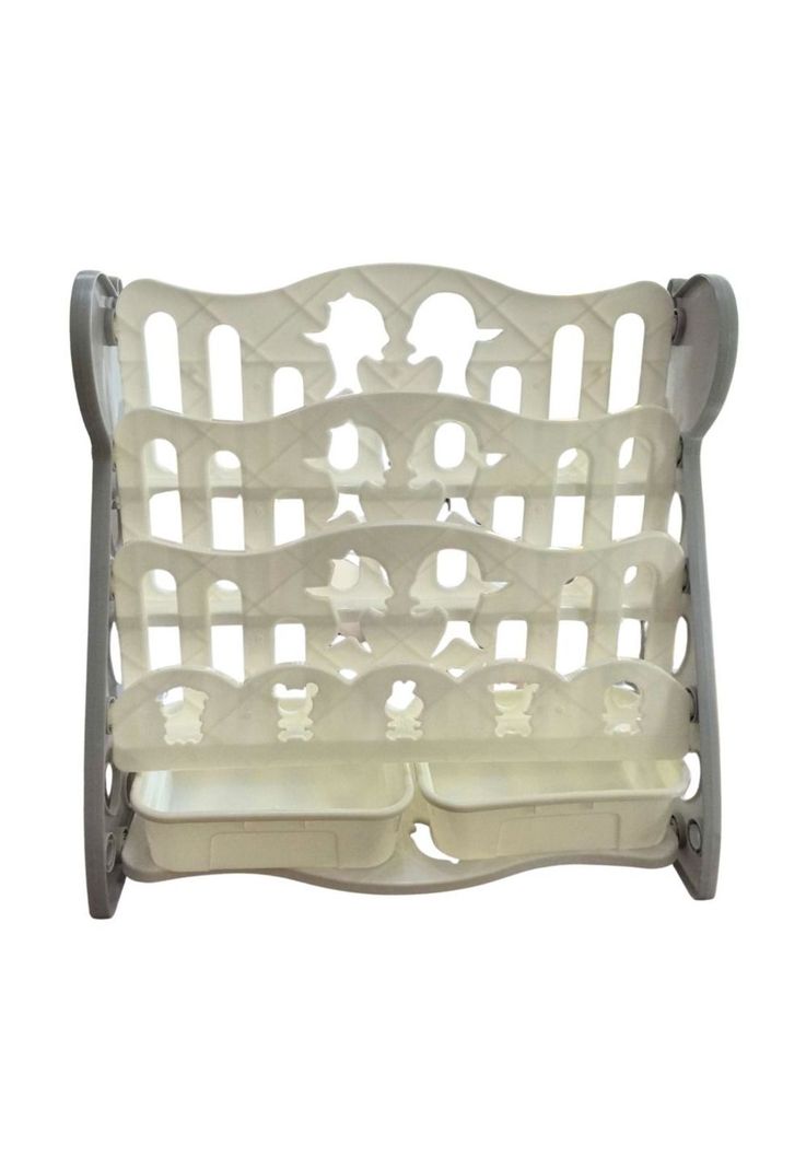 Librero Estanteria Plastica Para Ninos 3 Alturas ChicHome Blanco