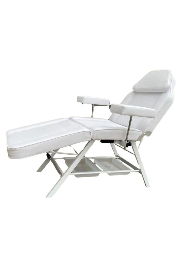 Sillon Camilla Reclinable Tatuajes D5 Blanco
