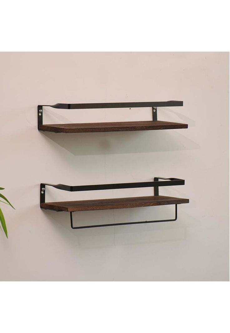 Repisas Flotantes De Madera Modernas Kit X2 Colores-3
