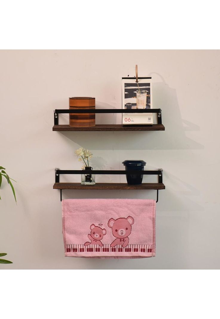 Repisas Flotantes De Madera Modernas Kit X2 Colores-5