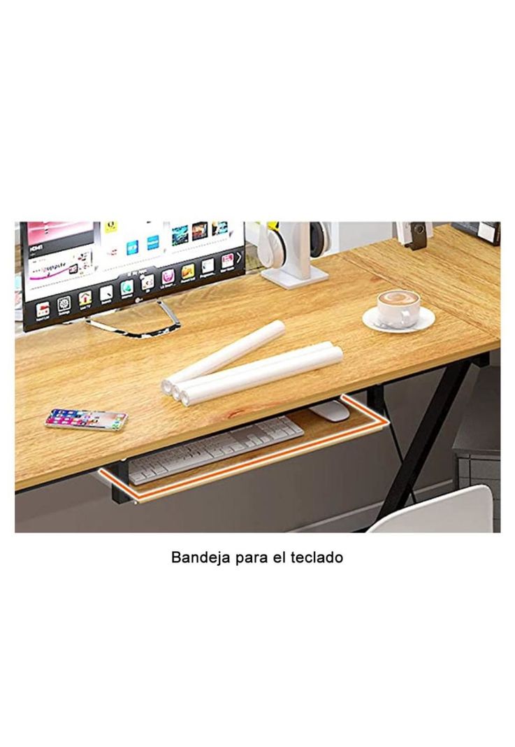Escritorio Mesa Forma L Moderno 110*51+120*51cm-1