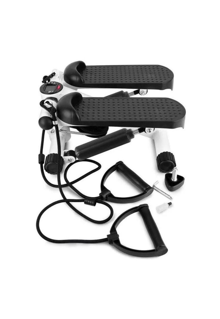Maquina Sunny Health Fitness Mini Stepper Banda Resistencias Negro