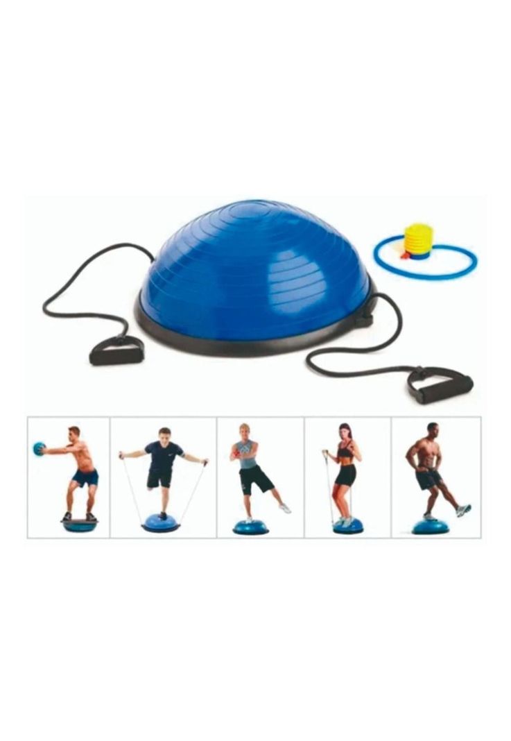 Balon Bosu 60cm + Manillas+Inflador-2