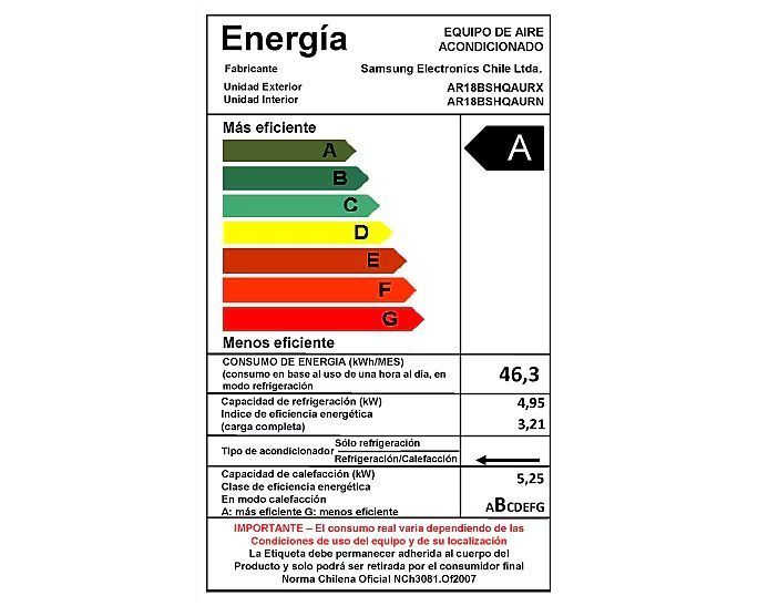  Samsung Aire acondicionado Split Inverter, Frío & Calor 18.000 BTU-7