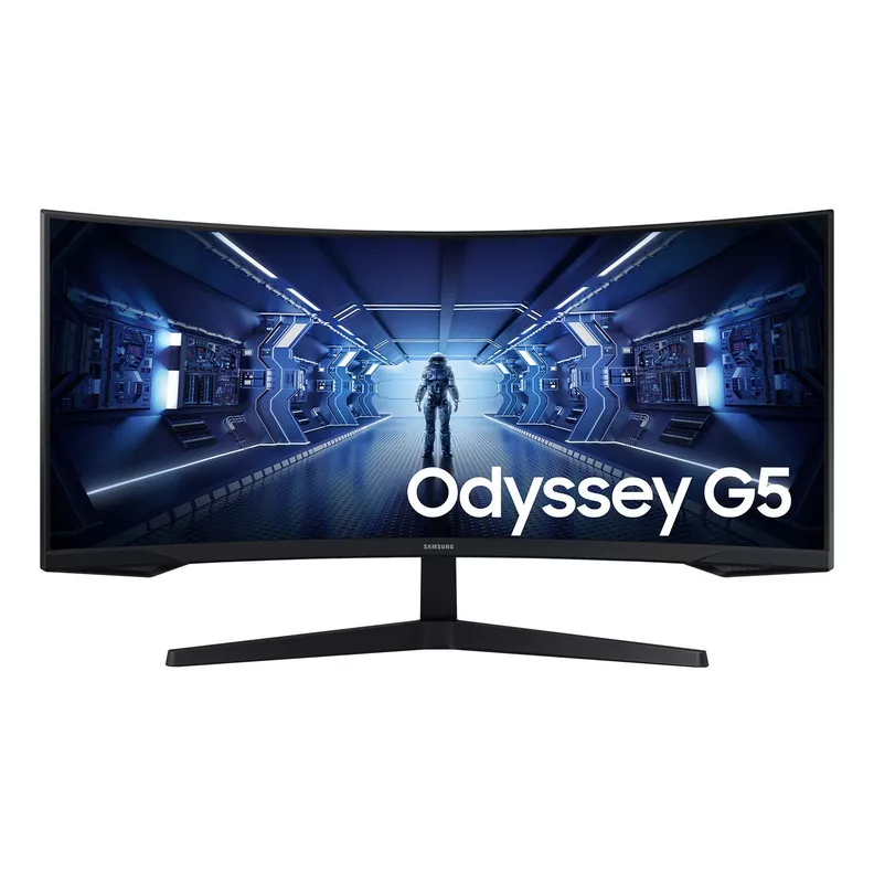 34" Odyssey G5 G55T QHD 165Hz Monitor Gamer Curvo Negro