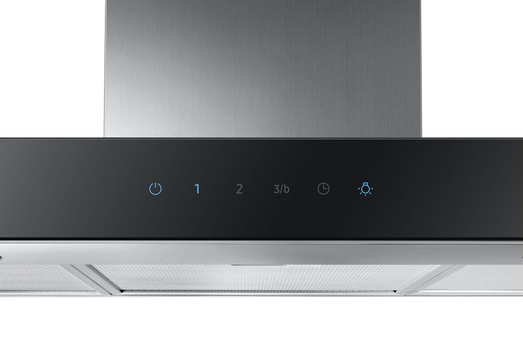 Campana con filtro lavable de aluminio, luces LED y control tactil de 90cm-3