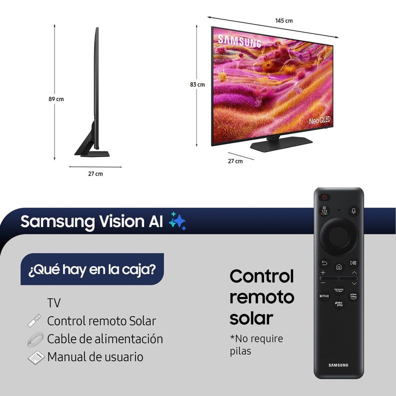 65" Neo QLED 4K QN90F Vision AI Smart TV (2025)-1