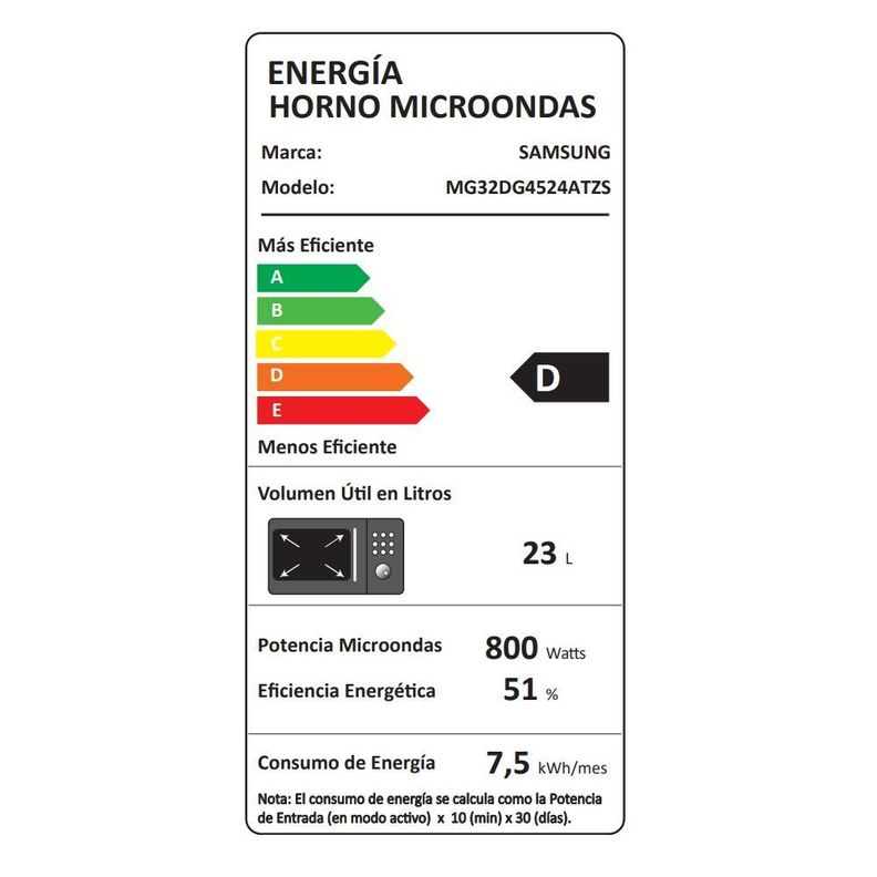 Microondas Grill con Power Defrost 32 Litros -4