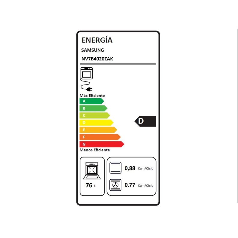 Horno Eléctrico Series 4 con conexión Wi-Fi 76L color negro-6