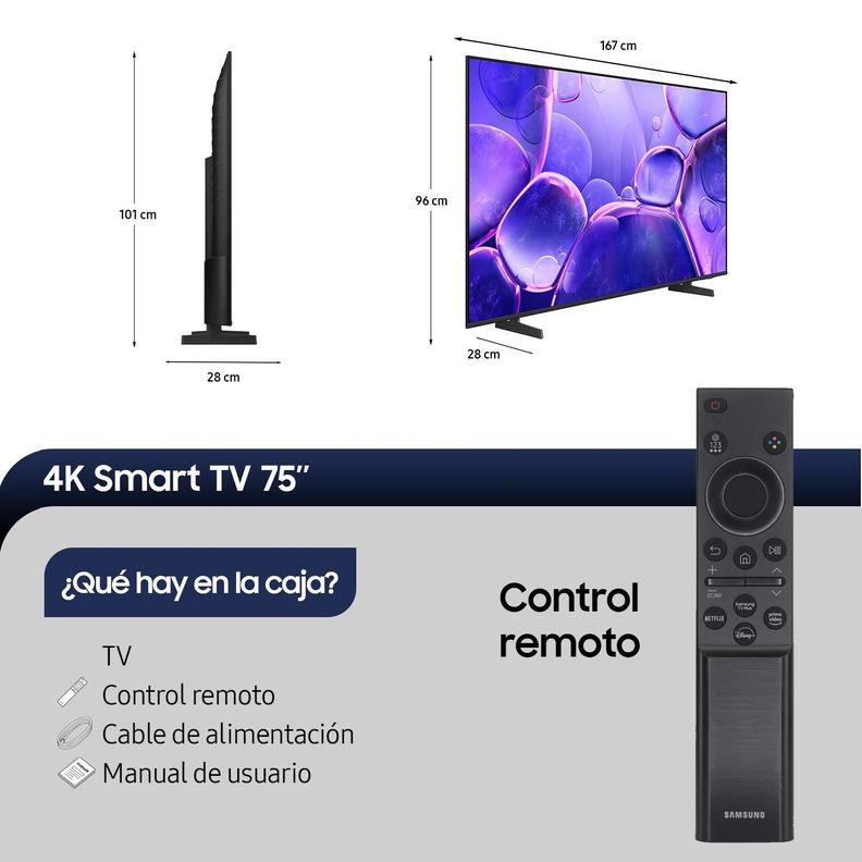 75" Crystal UHD U8000F 4K Smart TV (2025)-1