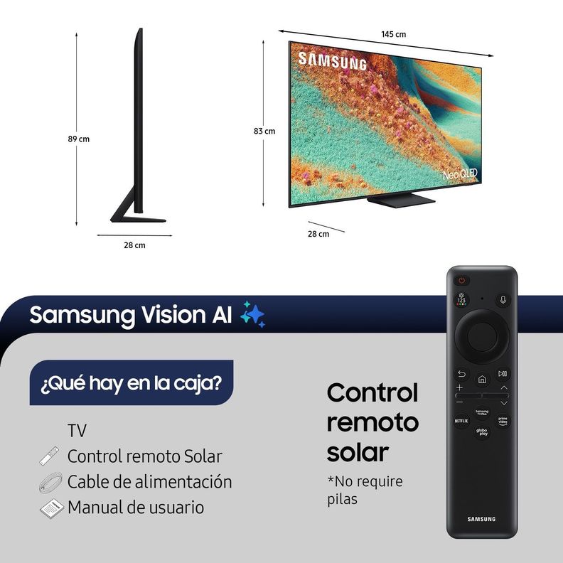 65" Neo QLED 4K QN85F Vision AI Smart TV (2025)-1