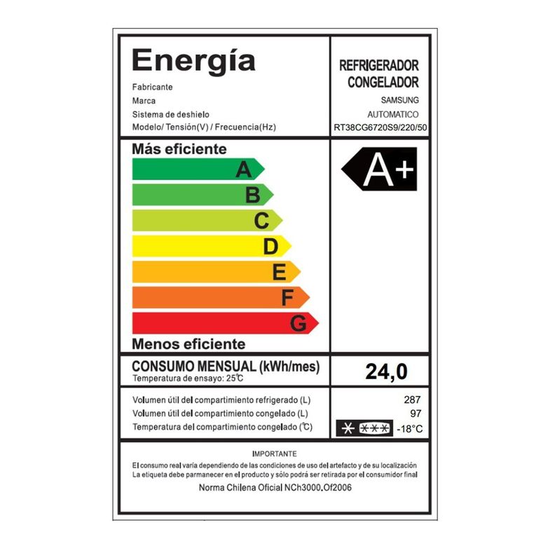 Samsung Refrigerador 384 L Top Freezer -6