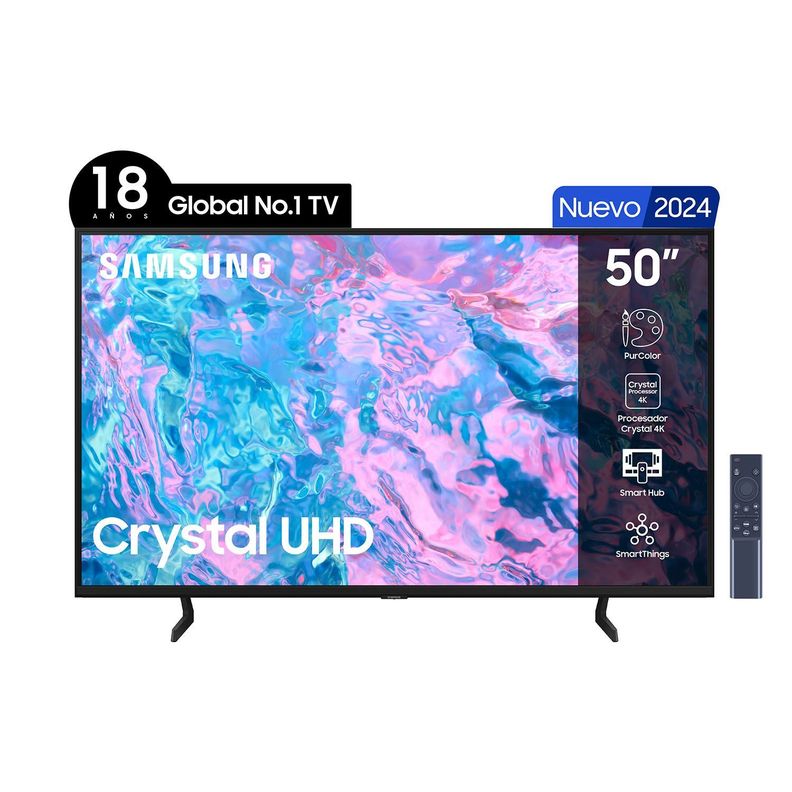 LED Samsung 50" CU7090 4K UHD Smart TV 2024-1