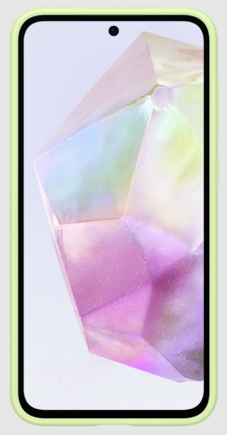 SAMSUNG GALAXY A35 5G CARD SLOT CASE LIME-1