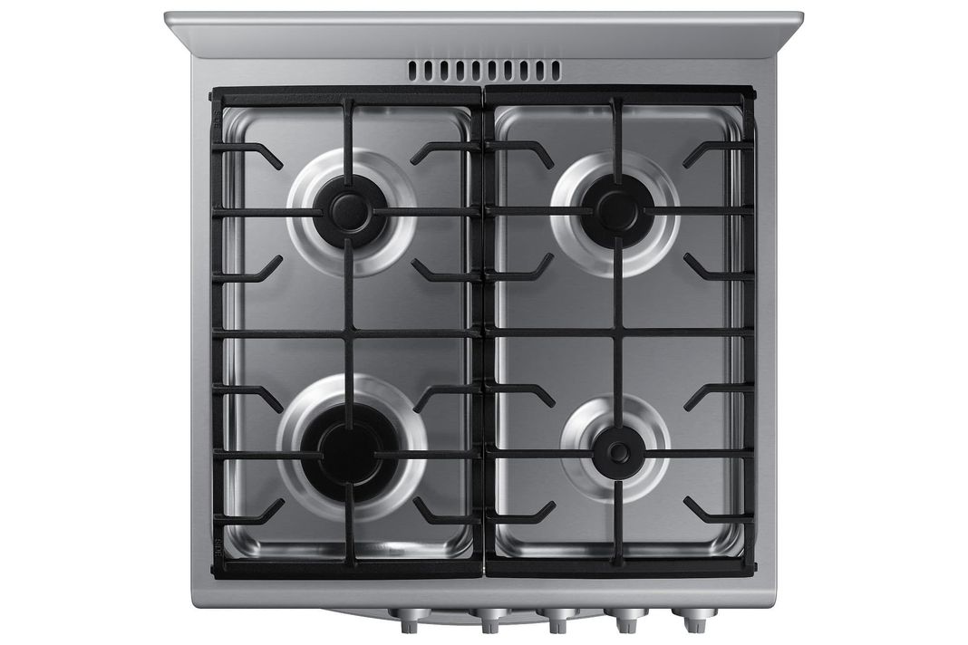 Samsung Cocina a Gas con 4 Quemadores con Quemador Rapido Color Negro-1