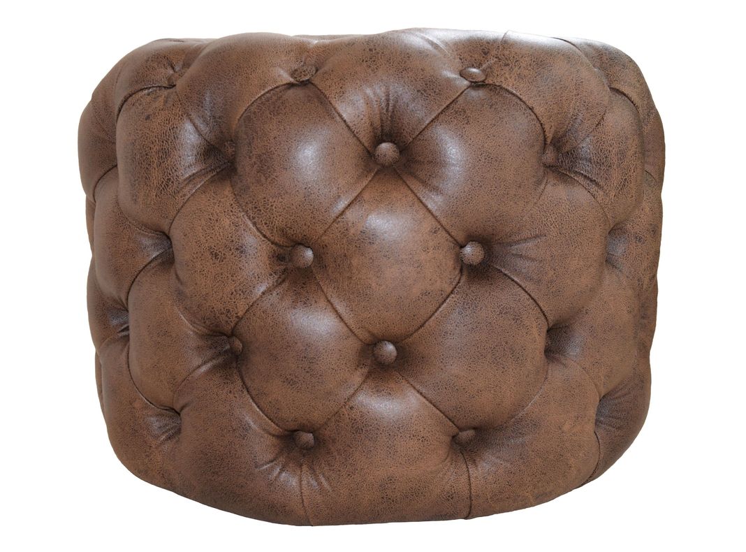 Pouf D60 Miramar Tela Envejecida-0