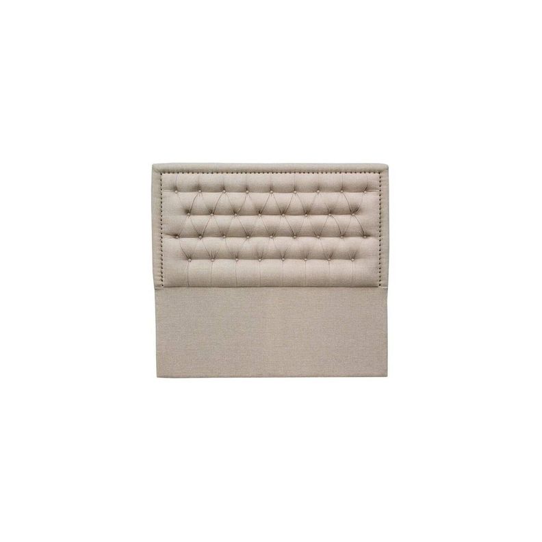 Respaldo Capitone Rahmen Lino Beige 1.5 plaza -0