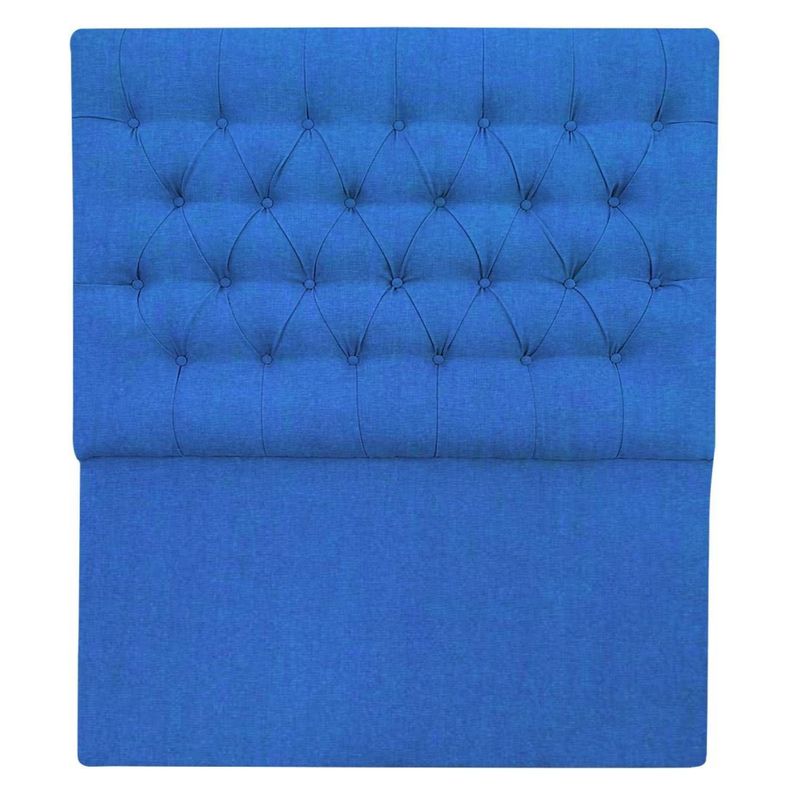 Respaldo Capitone Lino Azul 1.5 plaza-0