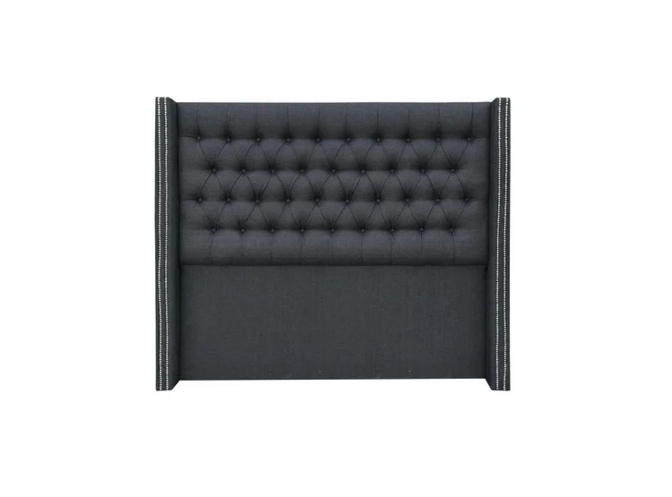 Respaldo Capitone Bolzen Gris Oscuro 1.5 plaza-0