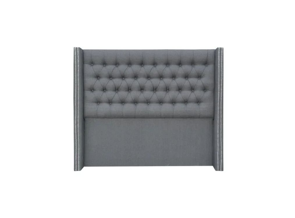 Respaldo Capitone Bolzen Gris Claro 1.5 plaza-0