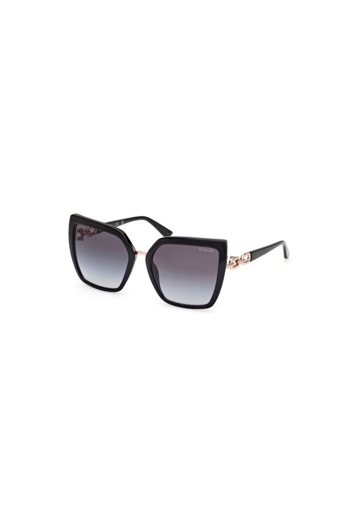 Lentes de Sol Negro Brillante Degradados Guess GU0016001B-1