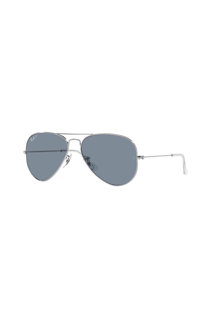 Lentes de Sol Aviator Large Metal Silver Polarizados Ray-Ban-1