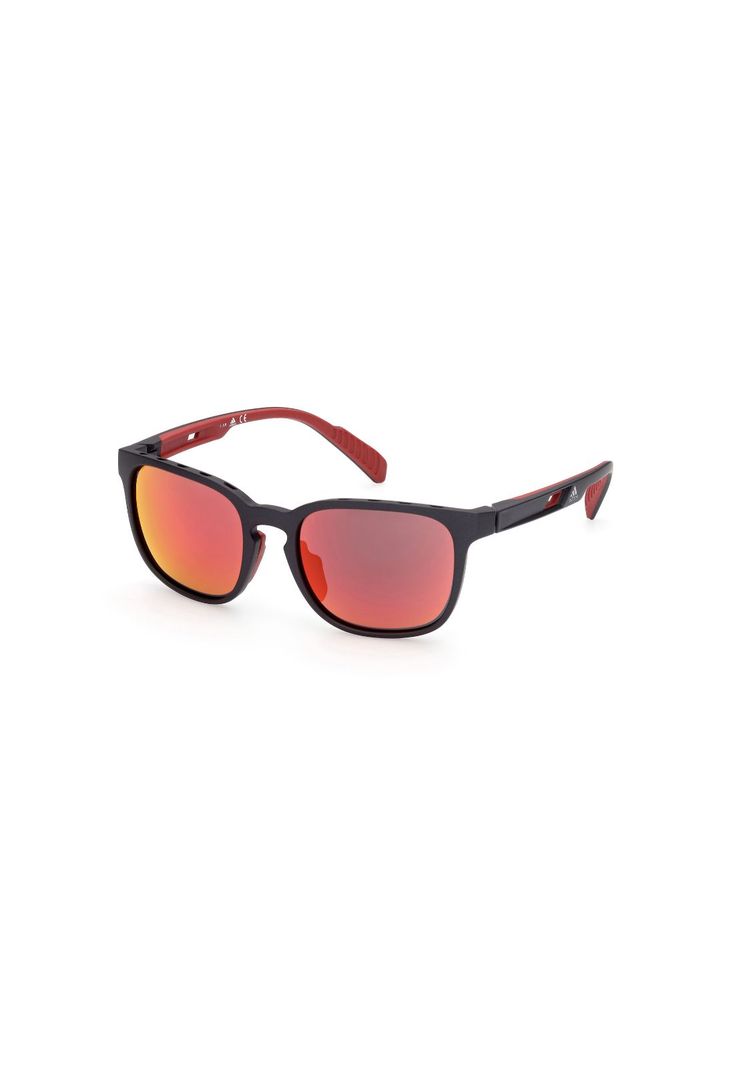 Lentes de Sol Matte Black Espejados Adidas Sport SP003302L-1