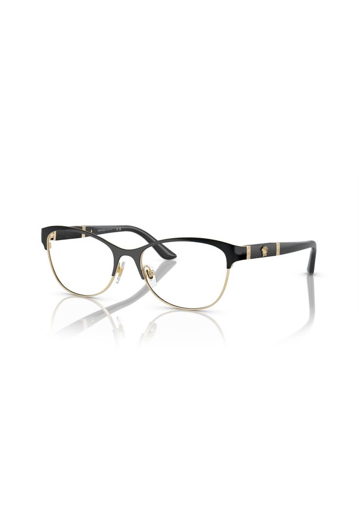 Versace Lentes Opticos Leather Medusa VE1233Q 1366 53 Negro M