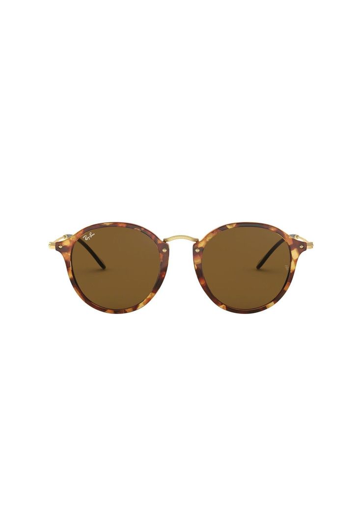 Lentes de Sol Round Fleck Havana Ray-Ban RB2447116049-0