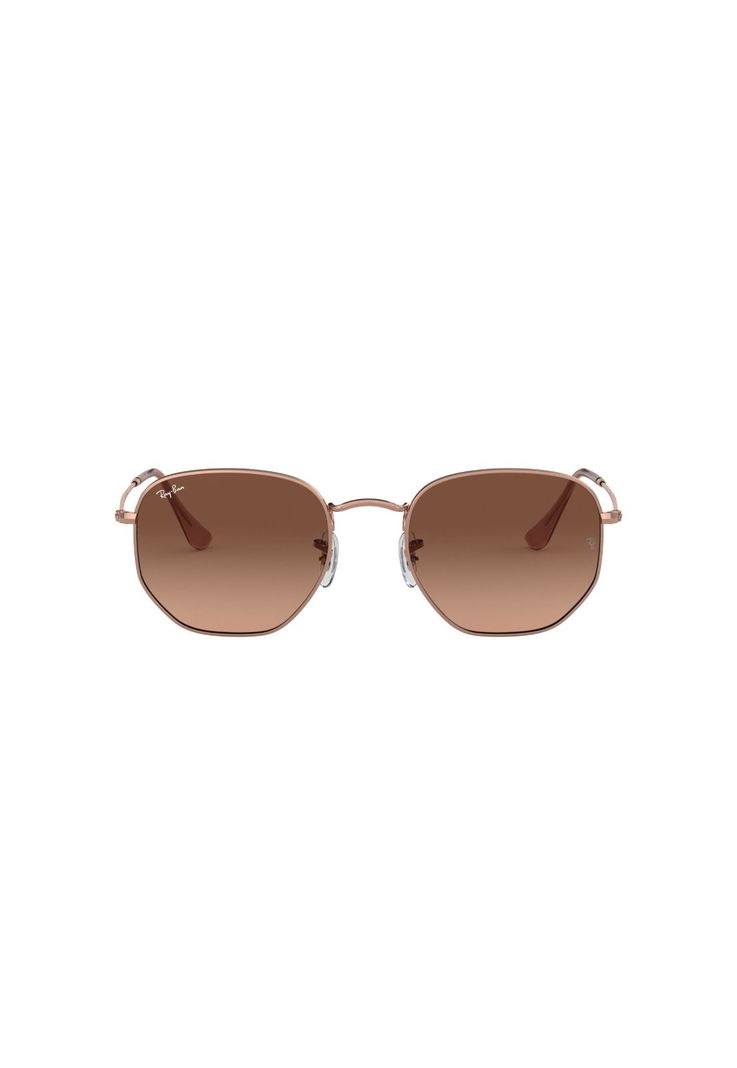 Lentes de Sol Hexagonal Marrón Degradé Ray-Ban RB3548N9069A5-0