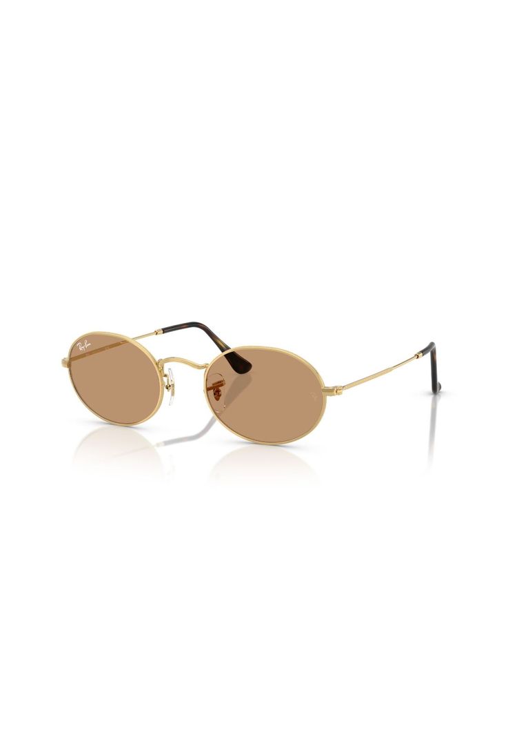 Lentes de Sol Oval Dorado Ray-Ban RB354700153-1