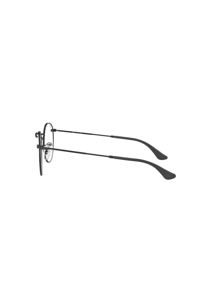 Lentes Ópticos Round Metal Matte Black Ray-Ban Optical-3