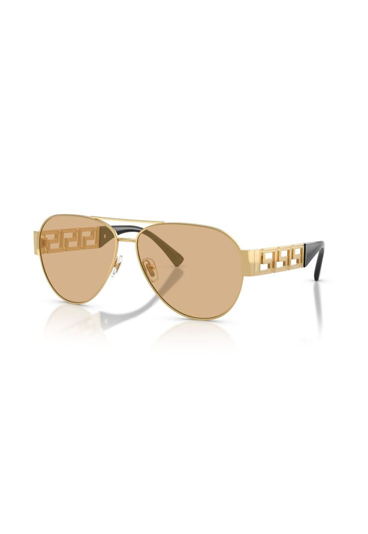 Versace Lentes de Sol Greca Espejados VE2289 1002D8 61 Dorado M