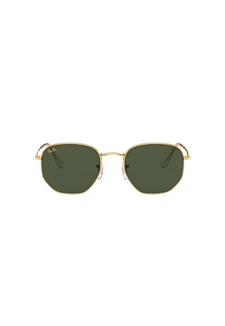 Lentes de Sol Hexagonal Gold Ray-Ban RB354891963154-1