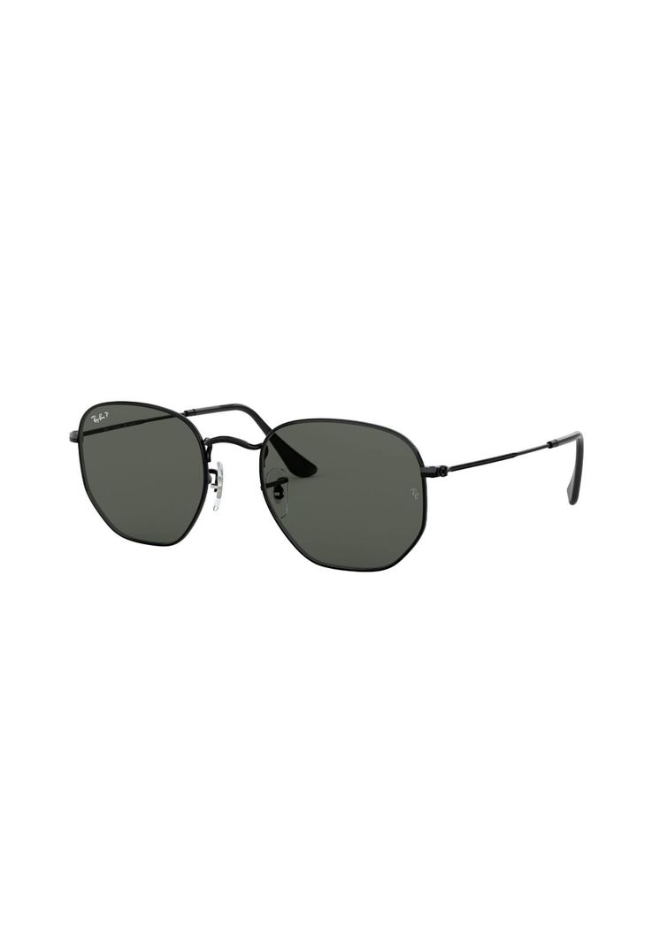 Lentes de Sol Hexagonal Negro Polarizados Ray-Ban-1