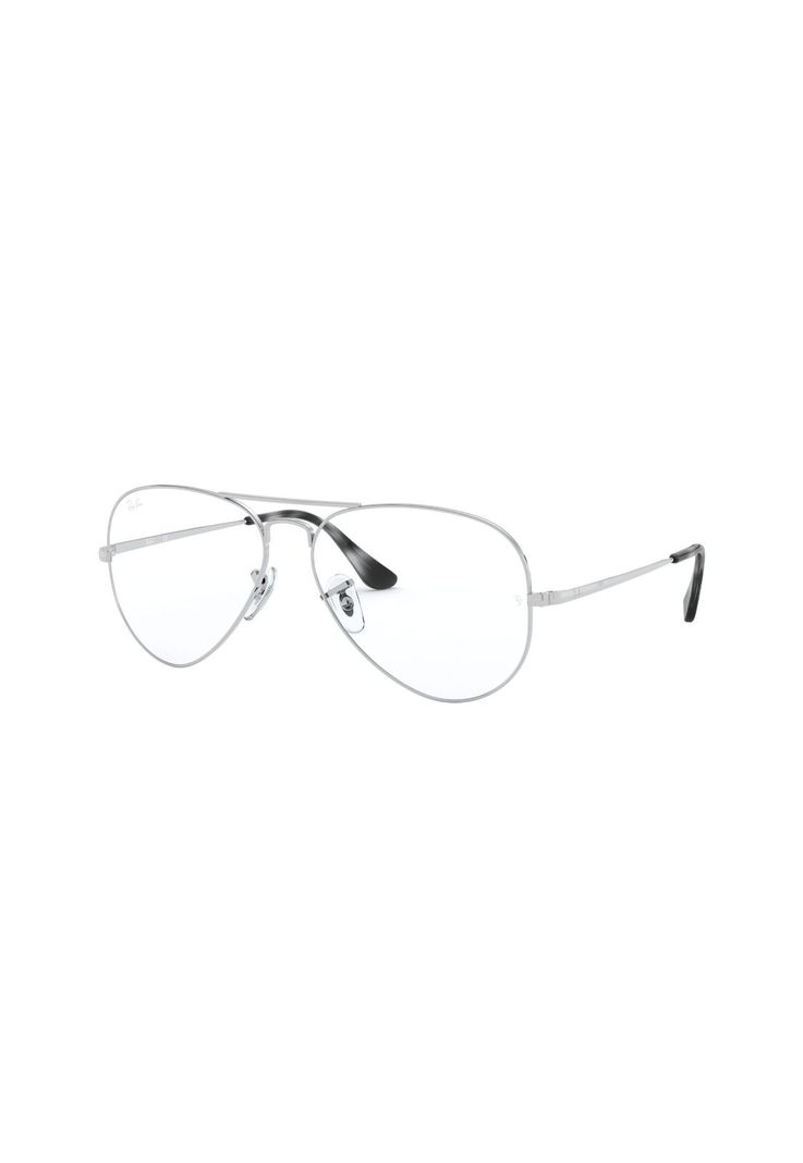 Lentes Ópticos Aviator Plateado Ray-Ban RX64892501-1