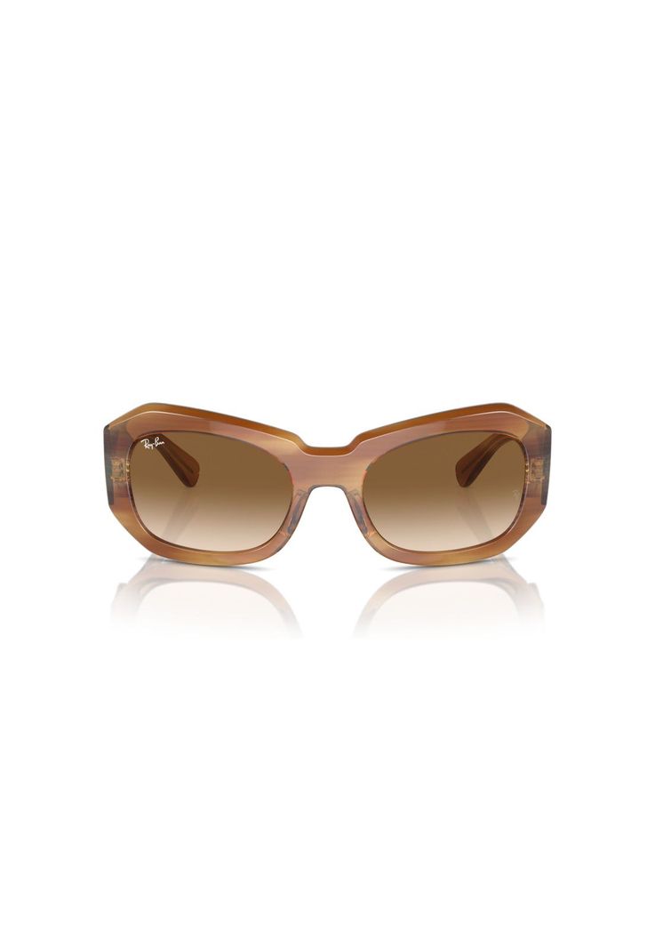 Lentes de Sol Beate Marrón Rayado Ray-Ban RB2212140351-0