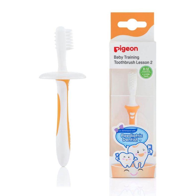 Cepillo Dental De Aprendizaje Naranjo Paso 2