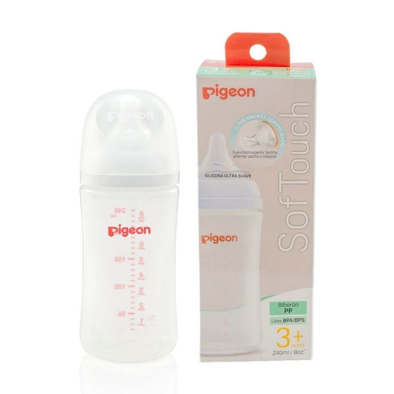 Biberón Softouch Pigeon PP 240m-0