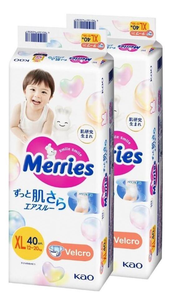 Merries Super Jumbo Xl 40x2 Pcs (439732) Blanco