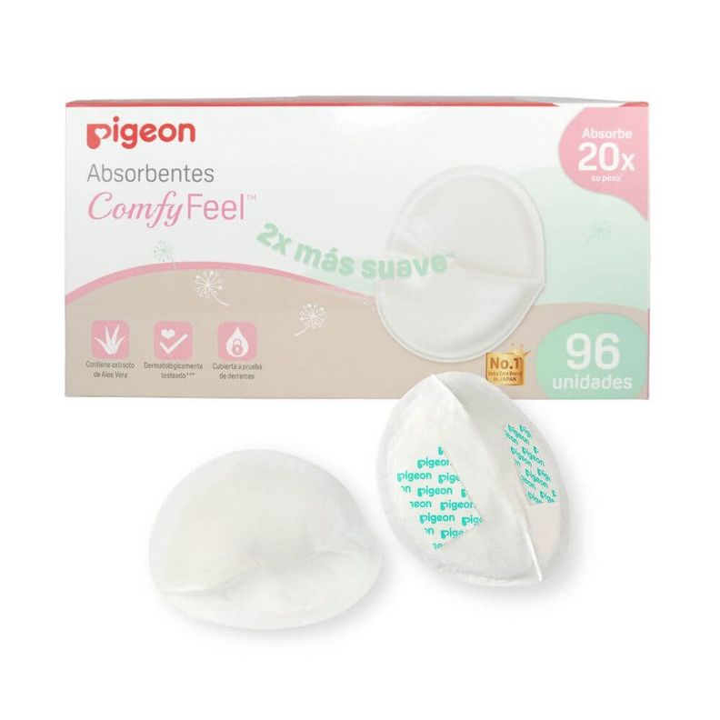 Absorbente De Leche Comfy Feel 96 Unid. Blanco