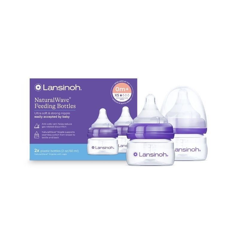 Set de mamaderas Lansinoh 60 ml Pack x2 (71082) Lila